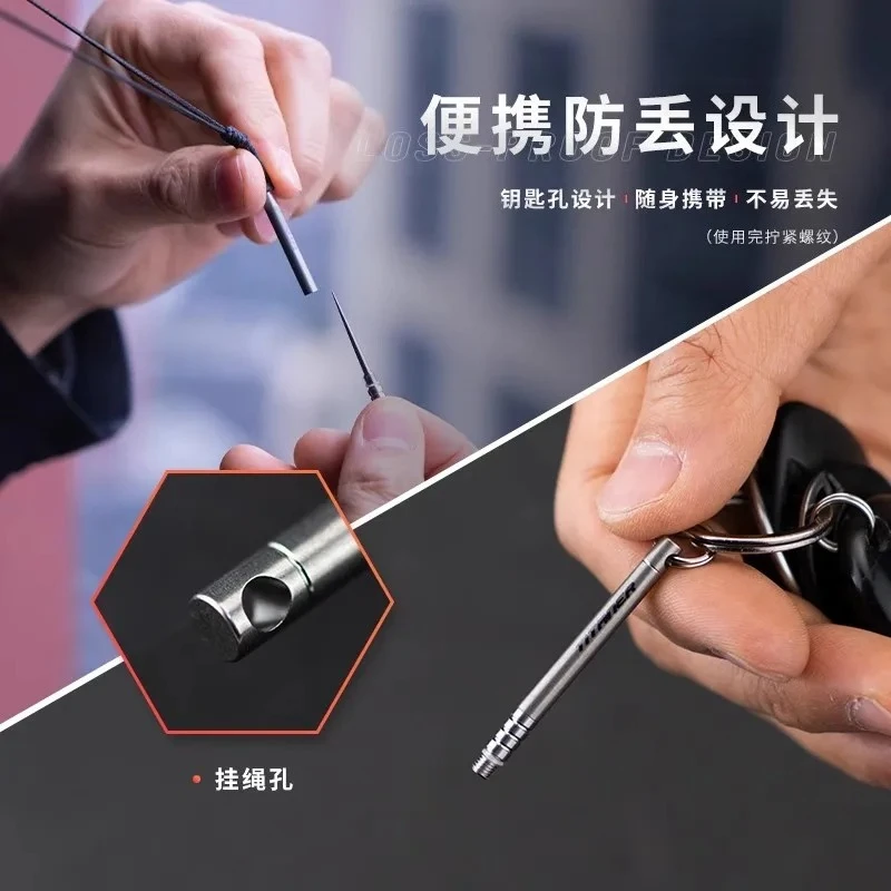 Titaner Titanium Mini Portable Toothpick Fruit Picks