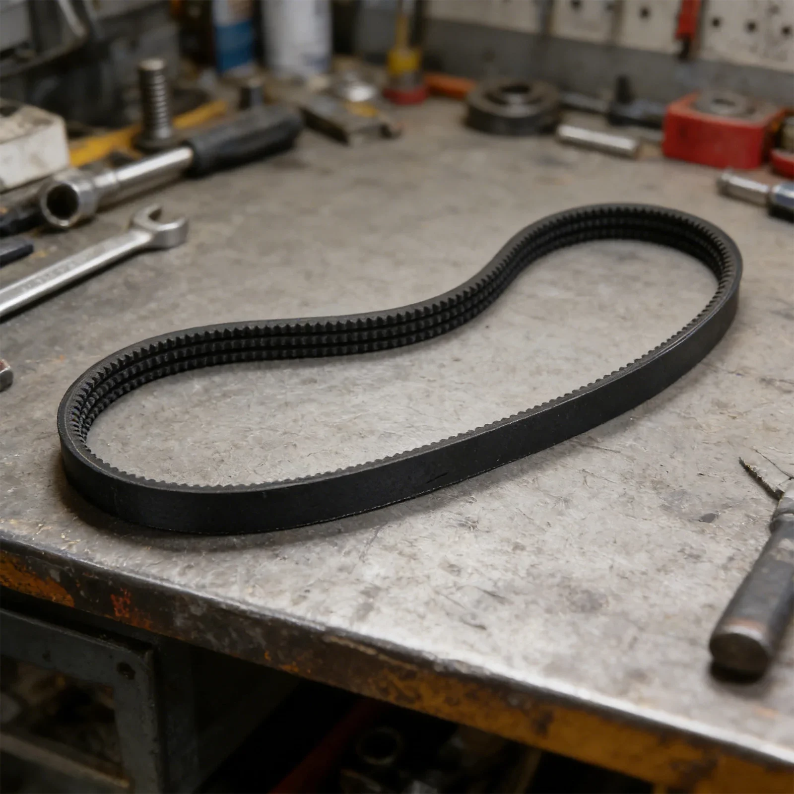 Machinery Replacement Engine Belt Long Service Life Engine Belt Generator Part Power Transmission Smooth Operation