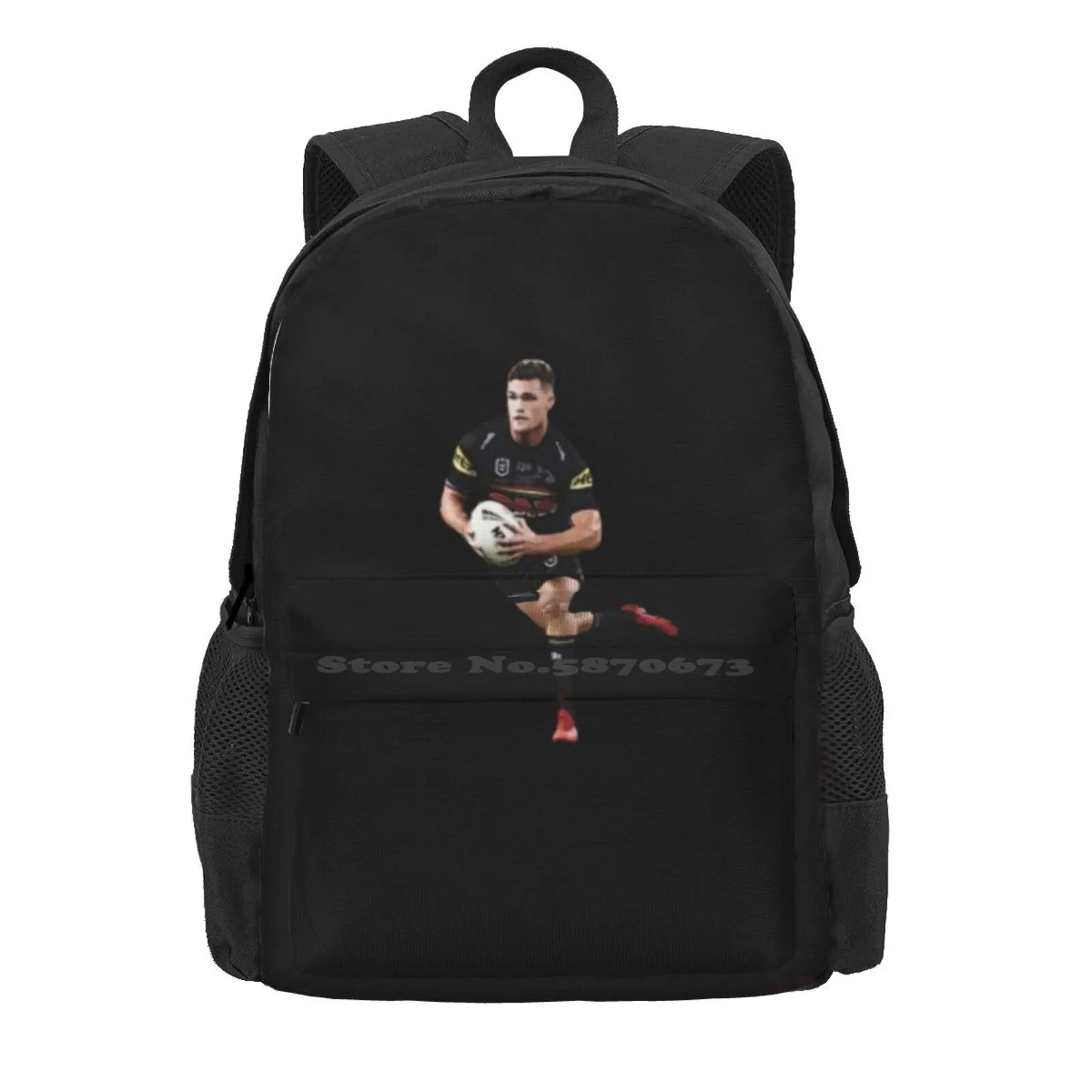 Nathan Cleary Penrith Panthers Hot Sale Schoolbag Backpack Fashion Bags Nathan Cleary Penrith Panthers Penrith Rugby Rugby