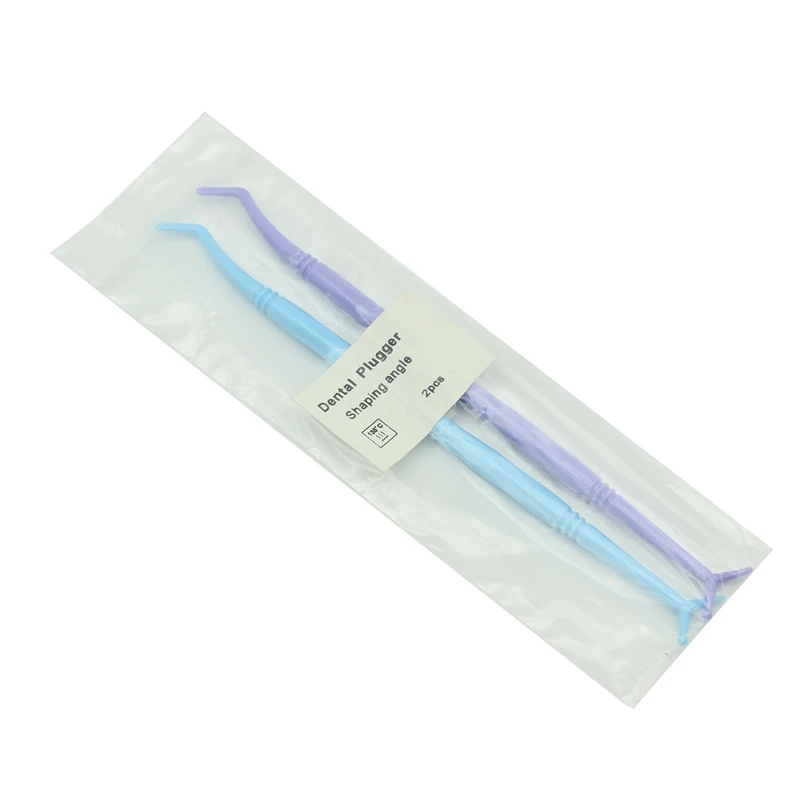 2pcs Dental Composite Resin Plugger Filling Kit Composite Resin Spatula Filler Autoclavable Plastic Shaping Angle