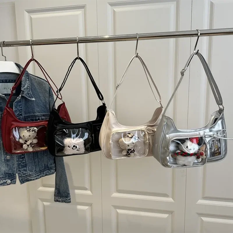 Y2k Harajuku Shoulder Bag Women Korean Transparent Ita Bag School