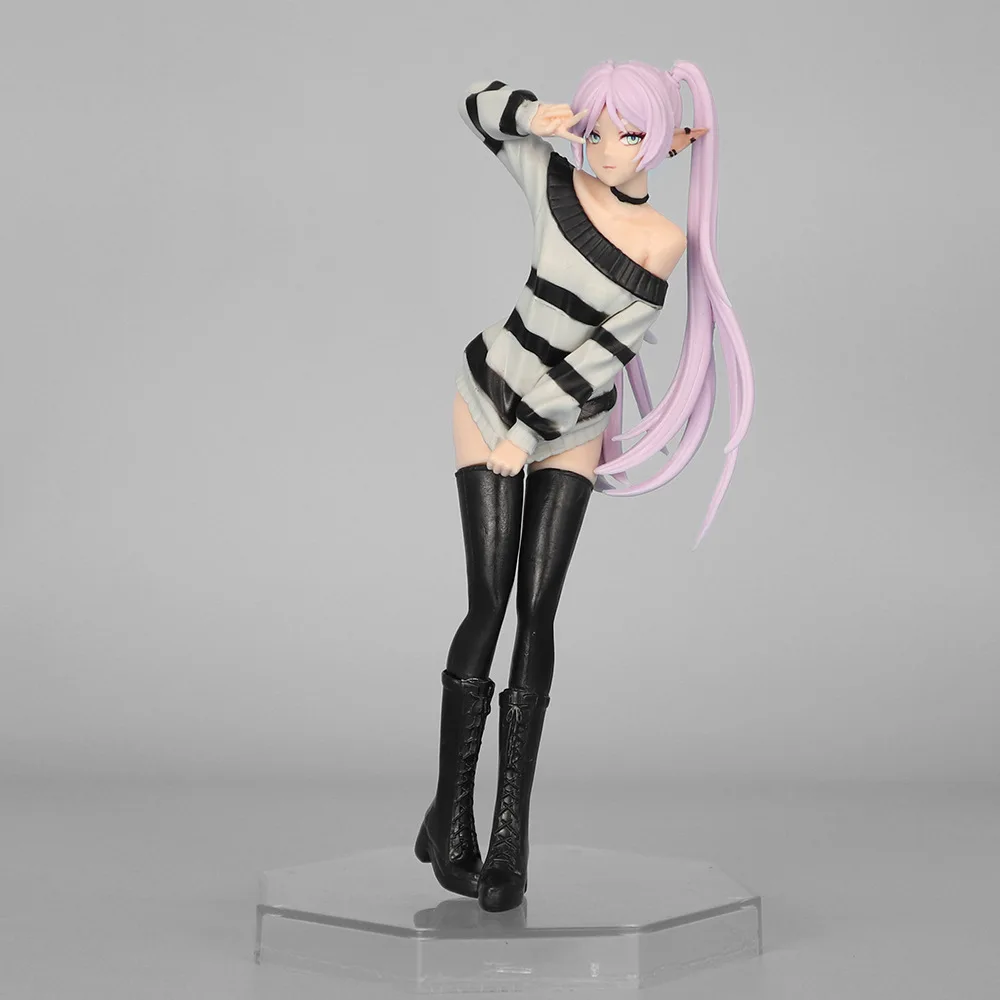 

Anime Action Figure Frieren Beyond Journey's End Casual Outfit Standing Pose Desktop Decor Collectible For Anime Fans