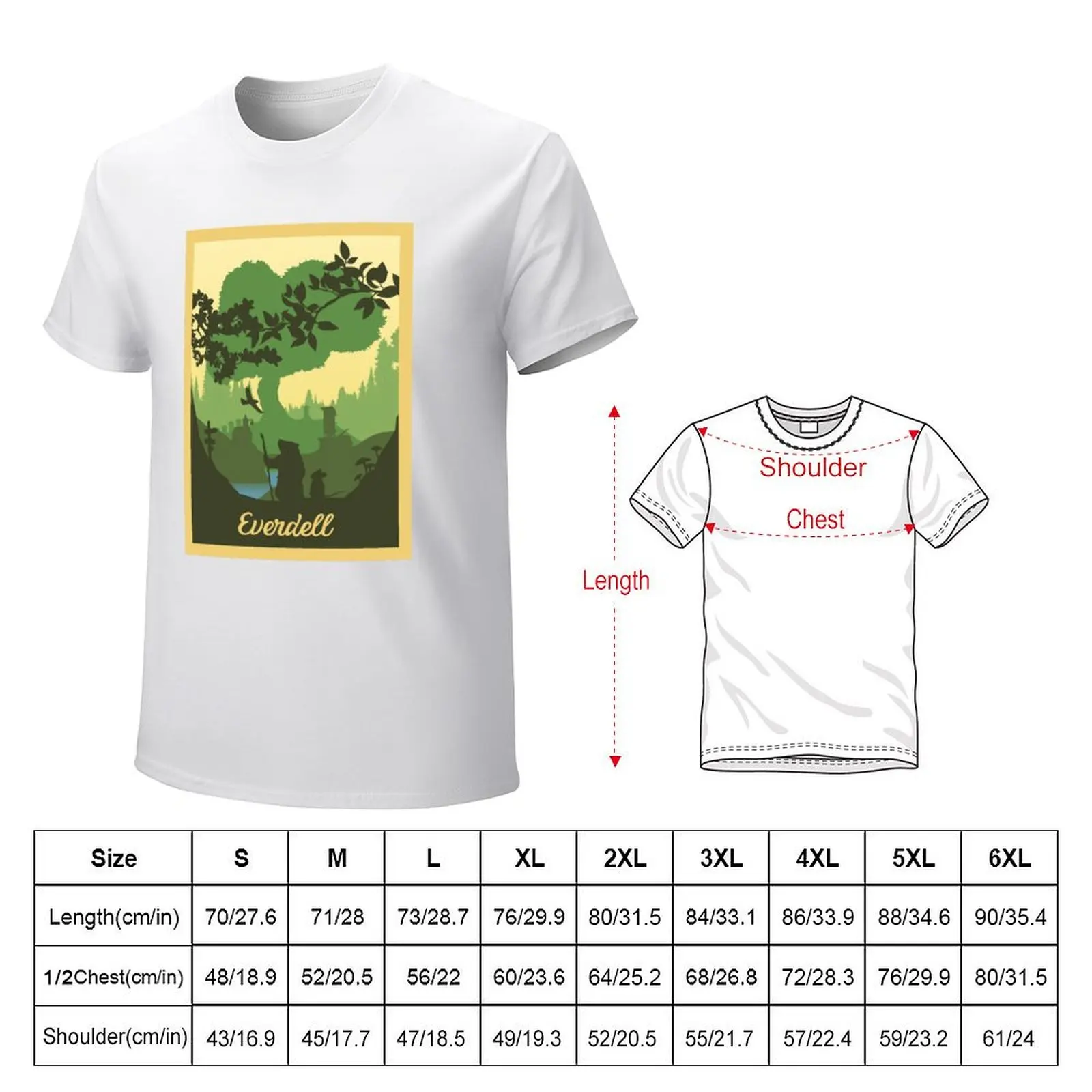 Everdell - Board Games - Minimalist Travel Poster Style - Board Game Art (Authorised) T-shirt oversized sublime men t shirts