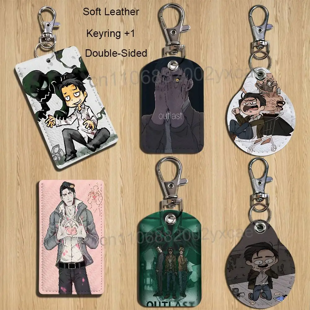 Limitation game Outlast Trials Card Holder Keychain Key Ring Door Lock Access Protective Case For Security Gift