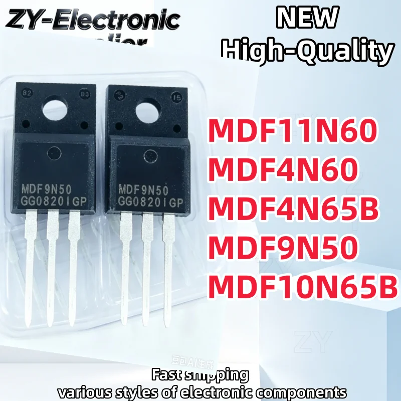 【10PCS】NEW TO-220F MDF11N60 MDF10N65B MDF4N60 MDF4N65B MDF9N50 Best Quality In Stock