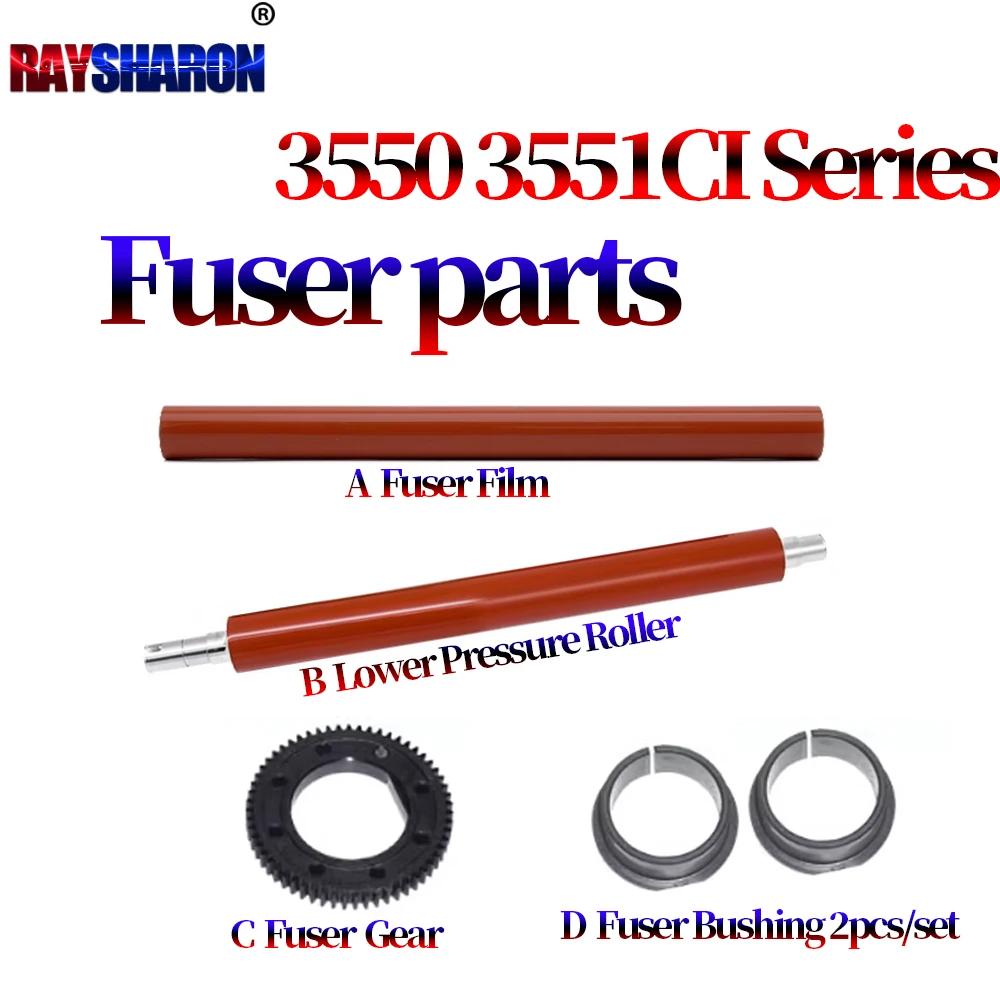 Fuser Gear Bushing Fixing Film Lower Pressure Roller For Kyocera TASKalfa 3050ci 3550ci 4550ci 5550ci 3051ci 3551ci 4551ci 5551