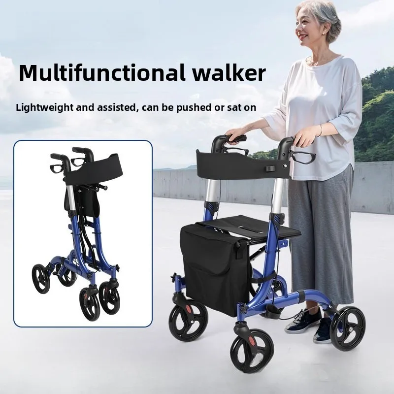 سبائك الألومنيوم القيادة الخفيفة سوبر ماركت التسوق المشي يمكن دفعها جلوس القيادة