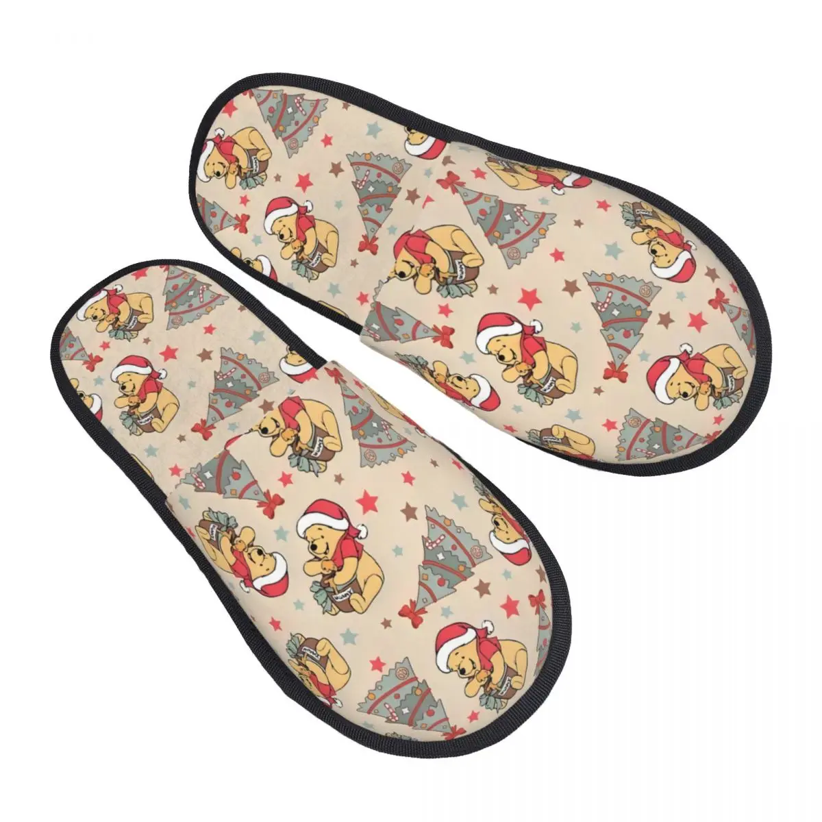 

Пользовательские гостевые тапочки Винни Пух для женщин в отеле, милые домашние тапочки с героями мультфильмов