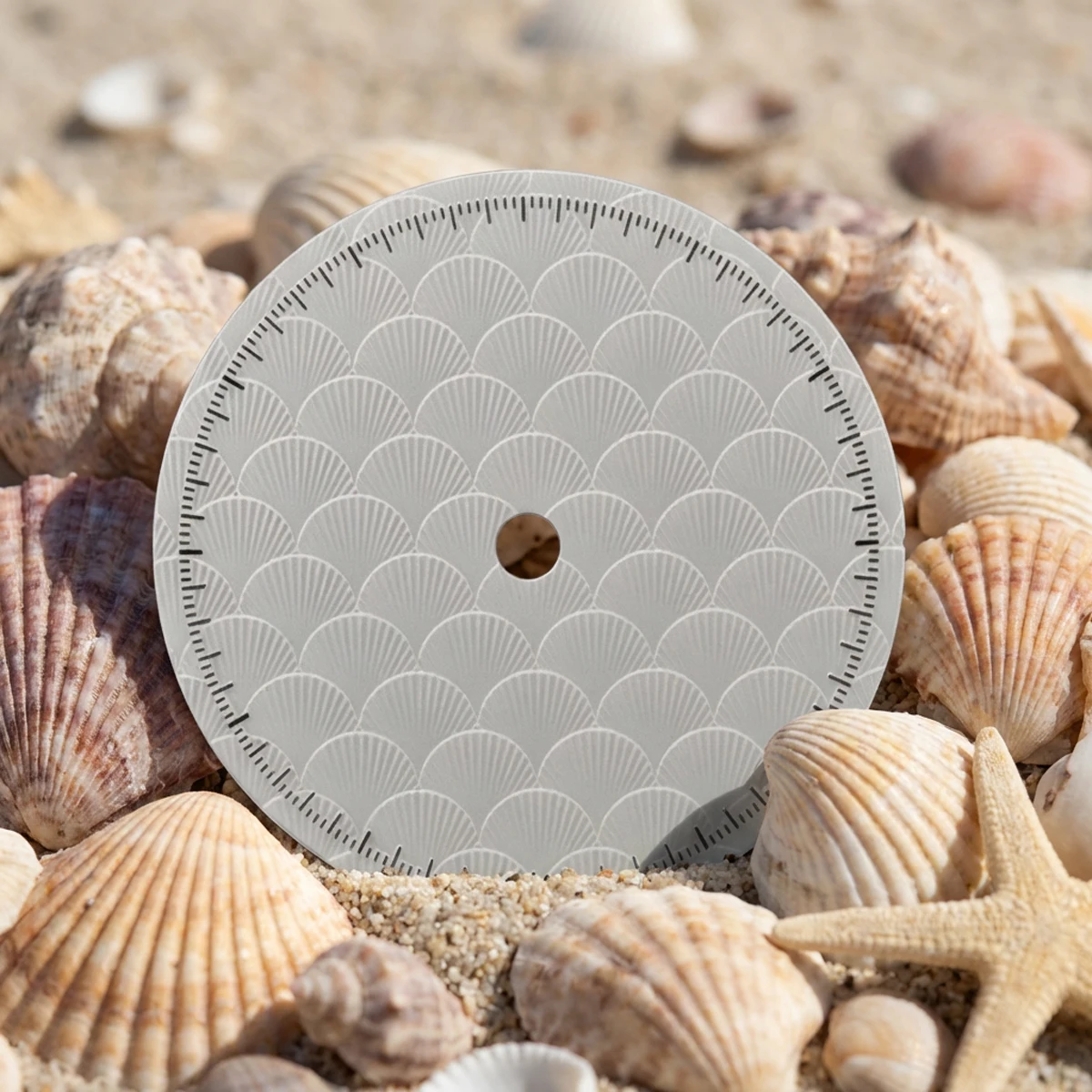 28.5mm Shell Pattern Watch Dial For Seiko NH35/4R For Miyota8215 ETA2836 Automatic Movement Fish Scale Surface Parts