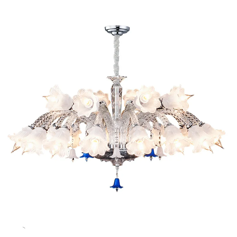 

New, French, crystal lamp, light luxury, cream style, modern, living room, master bedroom