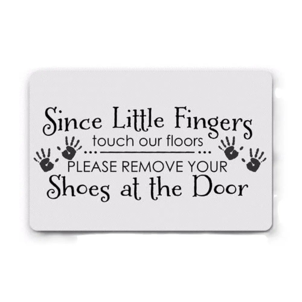 

Funny Doormat for Outdoor Porch, Patio Front Floor Mat, New House Rug, Rubber Carpet, Please Remove Your Shoes, Home Decor