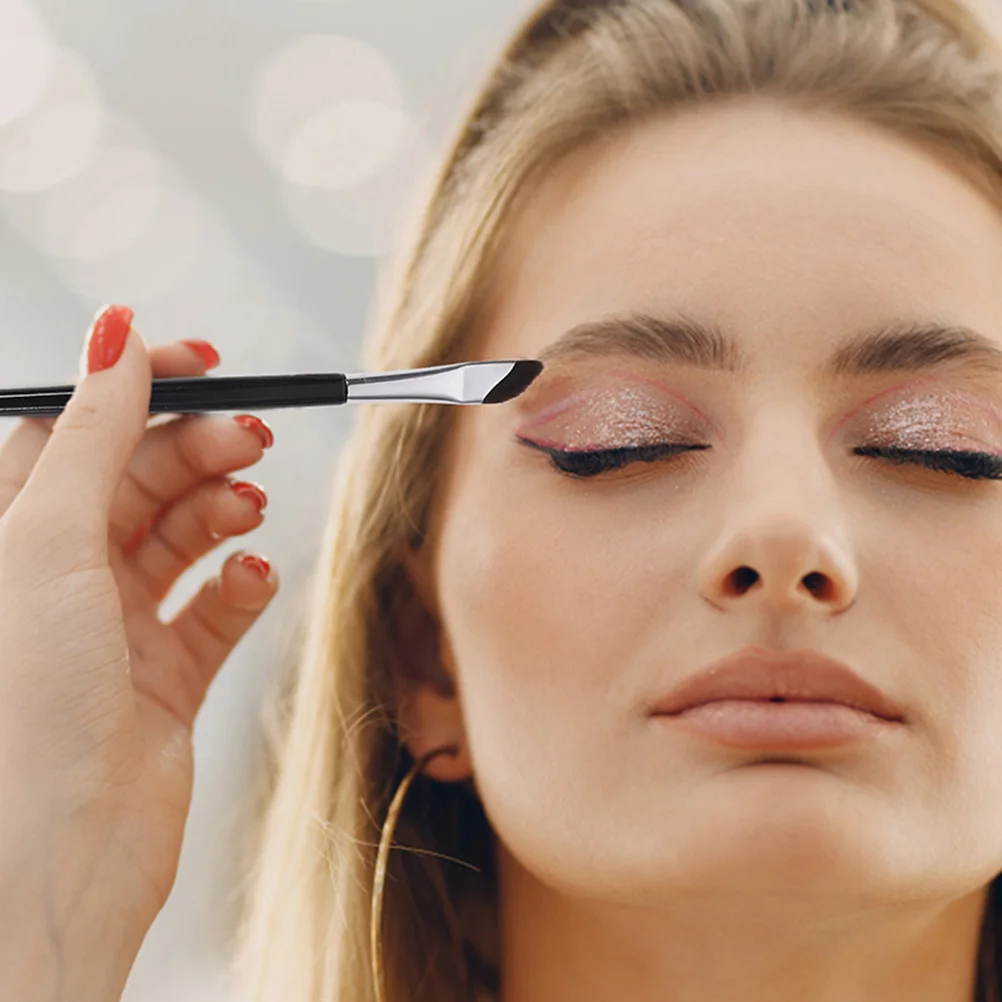 

1 set Eyeliner Set Angled Eyeshadow Concealer Precision Brush for Eyebrows Brush Eye Makeup Wood Eyeliner Applicator Tool H