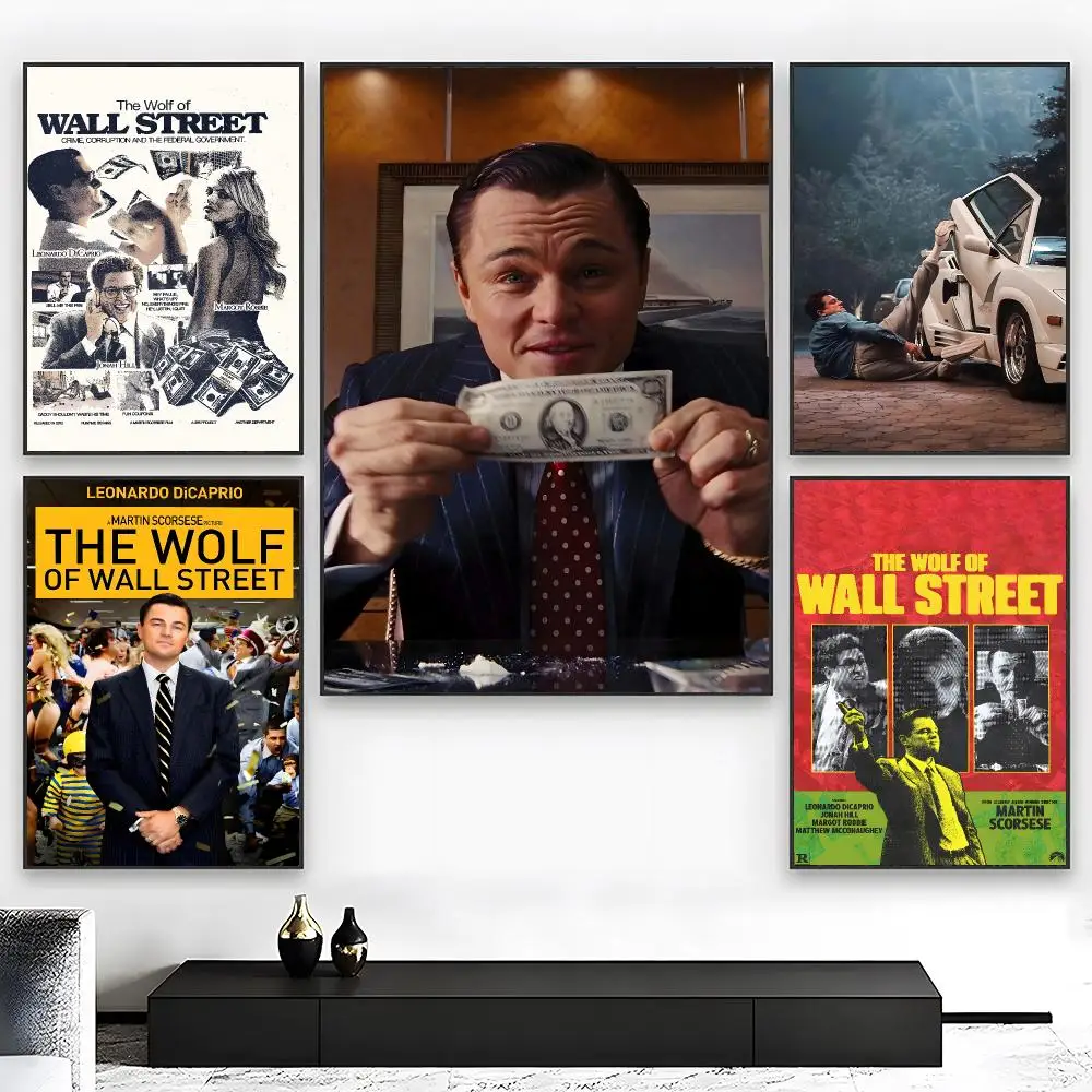 Comedy Movie T-The Wolf of Wall Street Poster Wall art print art suitable for living room bedroom bar parlor home decor gift