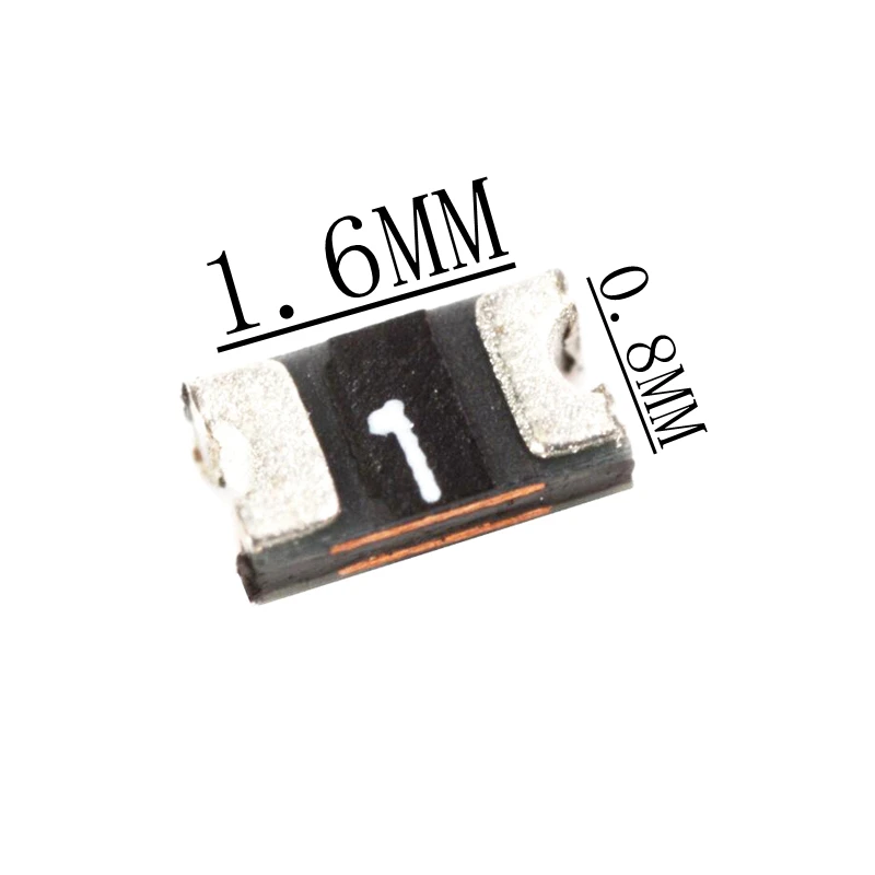 

20PCS PPTC PolySwitch Self-Recovery Fuse 1608 0603 10MA 50MA 100MA 0.5A 1A 2A 3A Automatic recovery fuse SMD Resettable Fuse