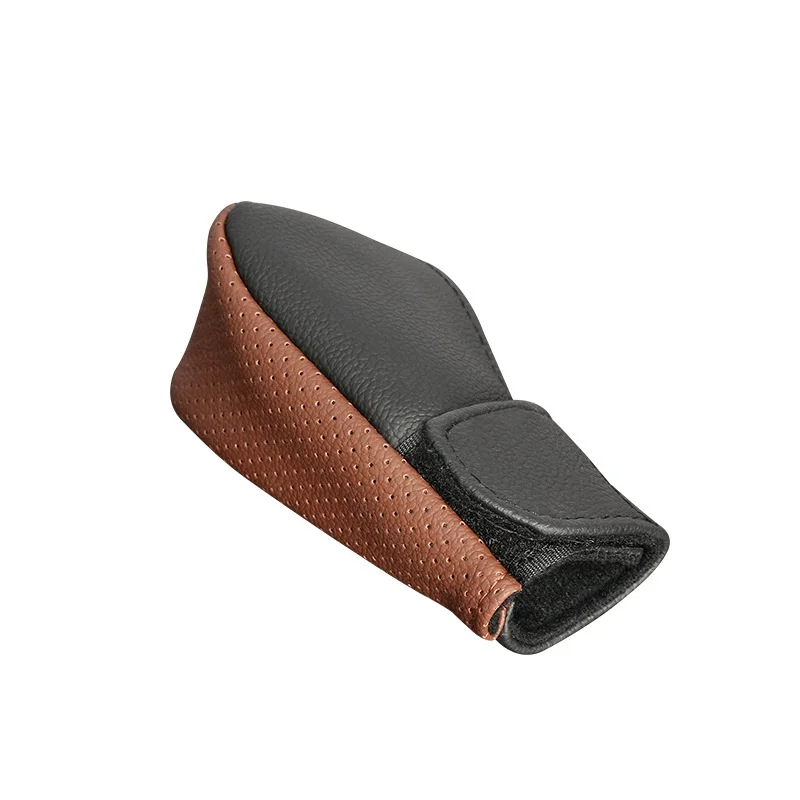 Car Accessories Leather Gear Shift Knob Cover Protect Auto Gearshift Stick Handle Level Case Protection AT MT