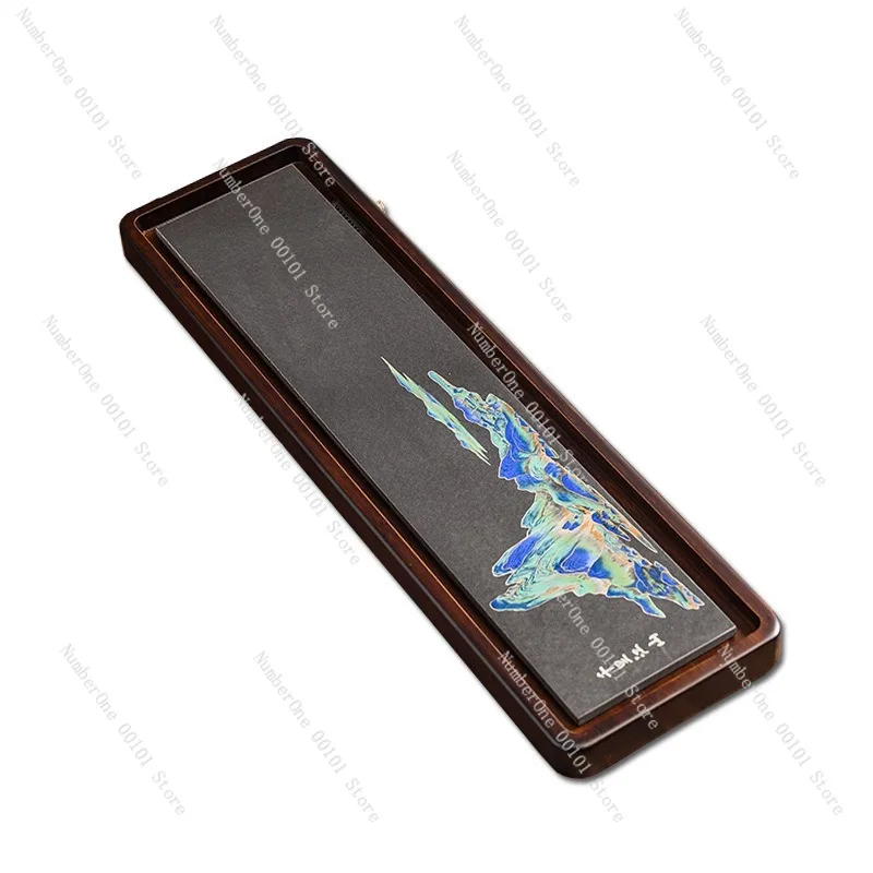 Large Size Heavy Bamboo Tea Tray Spring Autumn Moon Design Simple Water Storage Drainage Tea Sea Table Kung Fu Tea Set Accessory