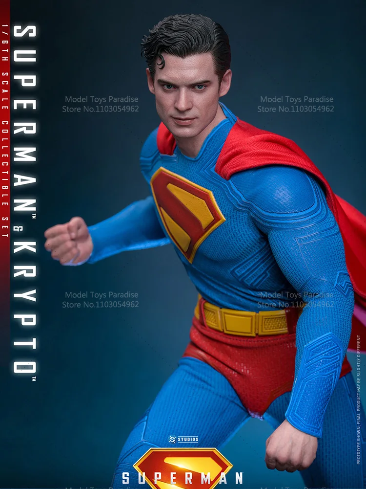 HOTTOYS HT MMS812 1/6 تحصيل اللعب سوبرمان كريبتو بطل السوبر الجندي 12 بوصة عمل نموذج لجسم الهدايا