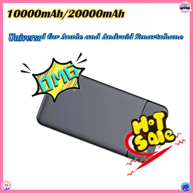 

Power Bank Portable Super Fast Charging External Battery USB Port Powerbank For iPhone Android 10000mAh/20000mAh