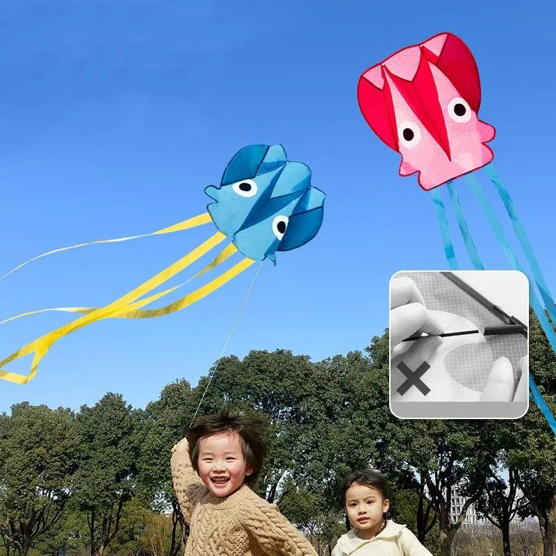 Aquilone per polpo per bambini aquilone gonfiabile da gioco all'aperto con linea di corde aquilone aquila aquilone uccello aquilone design per intrattenimento per bambini