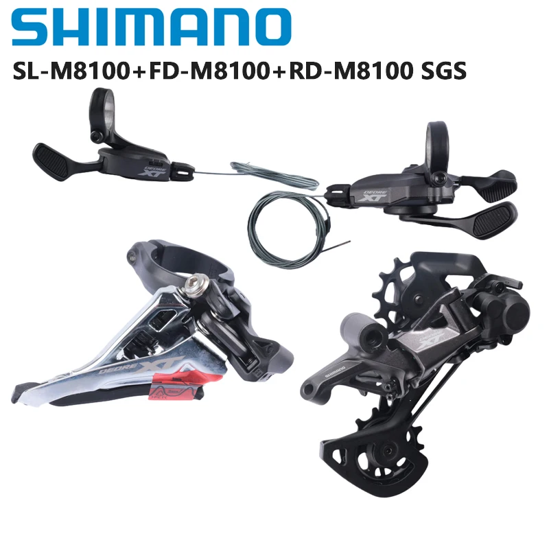 Shimano DEORE XT SLX M8120 M7120 Groupset Shifter Lever 2x12s Front Derailleur RD SGS M8100 M8120 M7100 For MTB Mountain Bike