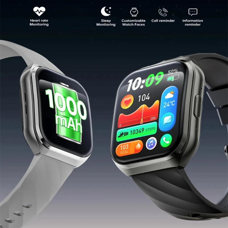 3D Surface Smart Watches Interactive Music Social APP Message Reminder Colorful Large Screen Smartwatches Mens Fitness Bracelet