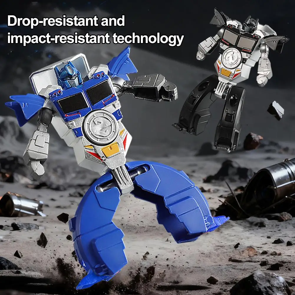 360 Rotating Ball Deformation Robot Fingertip Stress Relief Robot Transformation Fidget Spinner Adult Sensory Toys for Kids Gift