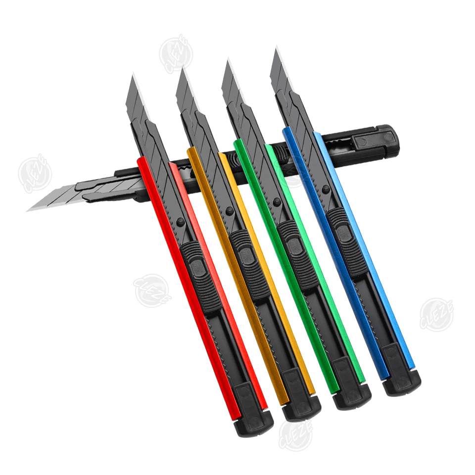 CLEZE 9mm 30 Degree Cutter Knife with Aluminum Handle Precision Utility Tool for Car Vinyl Wrap Window Tint Film Wallpaper Cut