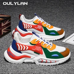 Men's Shoes Fashion Breathable Mesh Sneakers Spring Summer Thick Soled Height Increasing Shoes Men's Trendy Sports Shoes