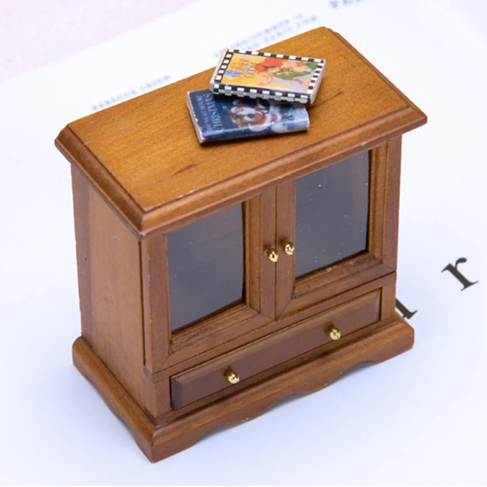 

Cabinet Model Landscaping Mini House Decor Furniture Children Miniature Toy Decorative Adorable Supplies