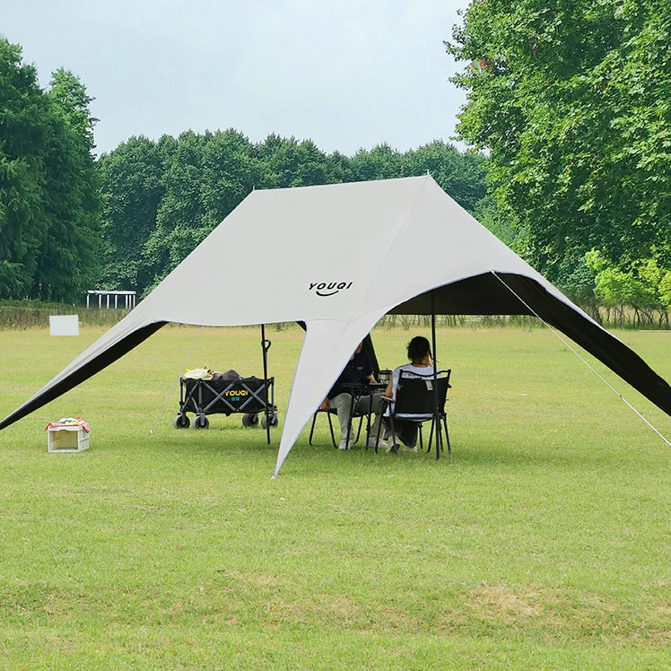 

Camping Tarp Waterproof Garden Outdoor Lightweight Tent Tarp Rain Fly Sun Shelter 210D Oxford UPF50+ Shelter