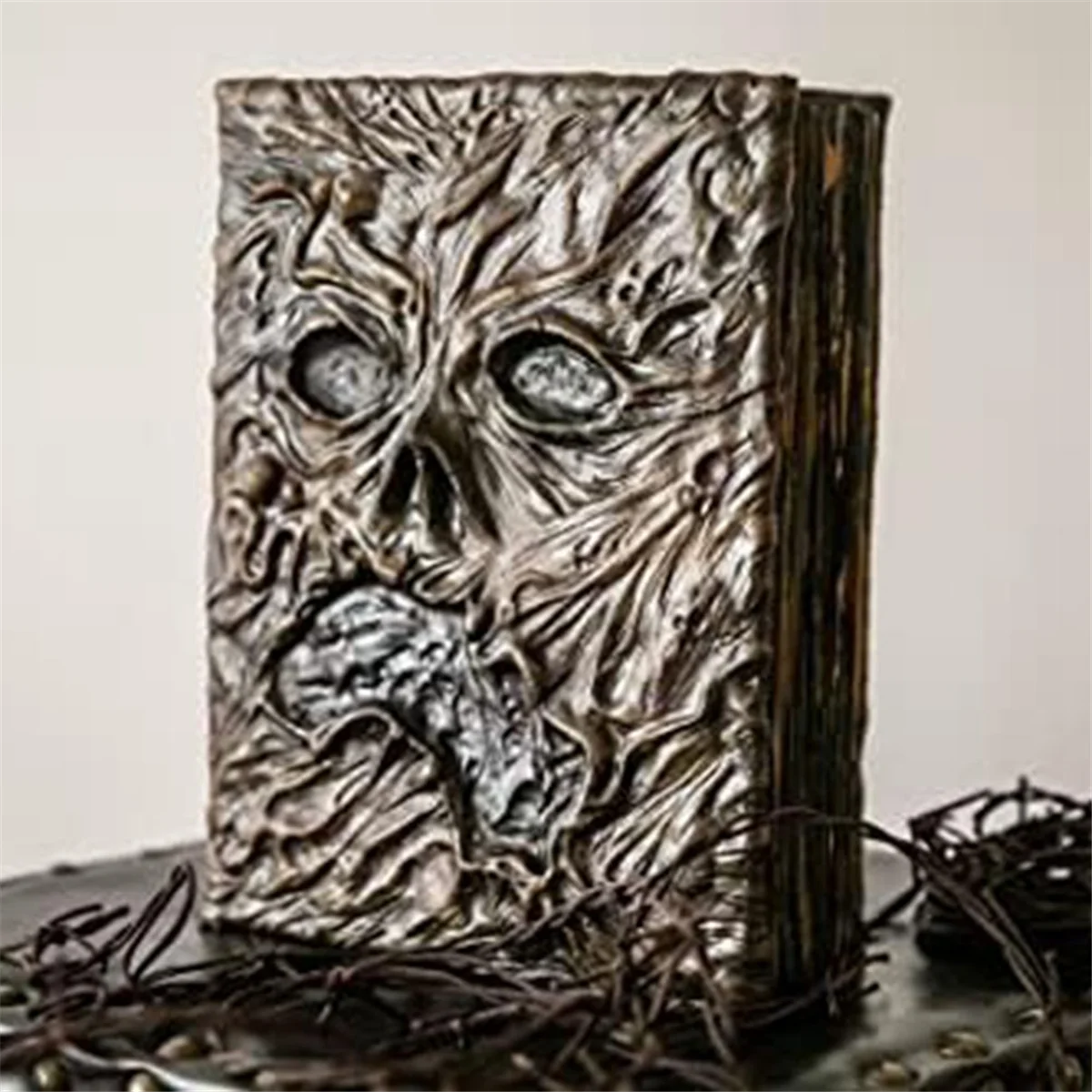 B52C Necronomicon Evil Dead Necronomicon Book of the Dead Spellbook Leather Hardcover Necronomicon Journal Spells Decoration