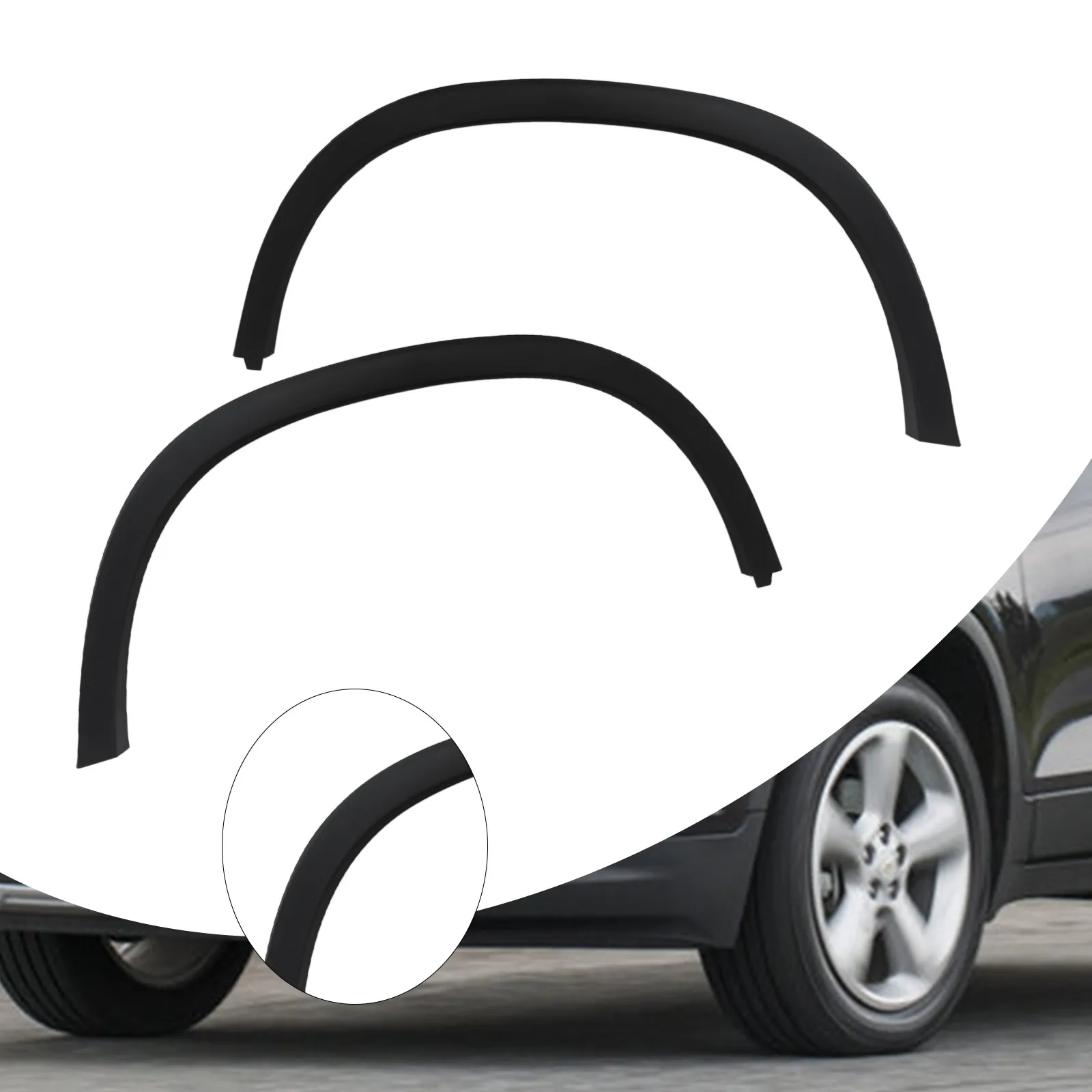 

Комплект накладок на крылья для Chevrolet Trax 2013-2016, передние левая и правая накладки на колесные арки, прямая замена, прочный материал ABS