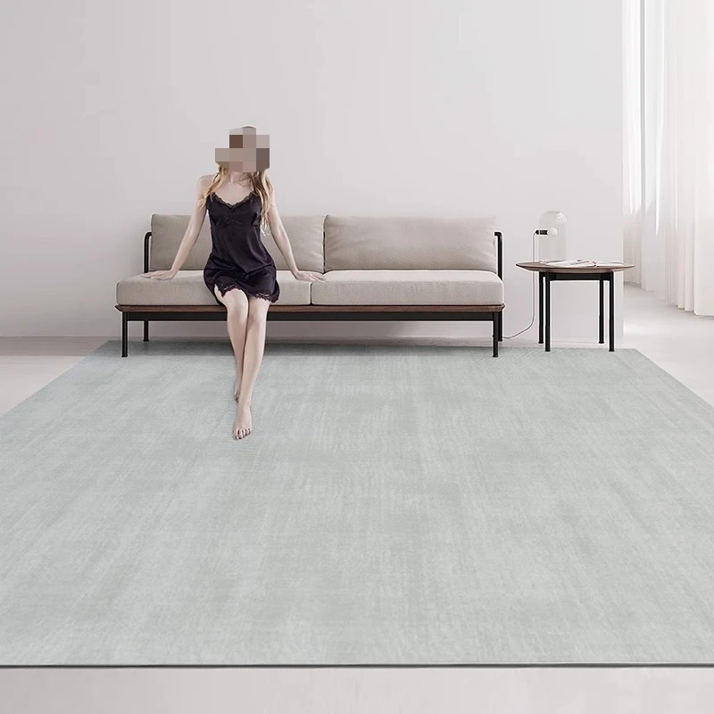 

Glue-free handmade New Zealand wool woven carpet living room solid color premium thickened bedroom