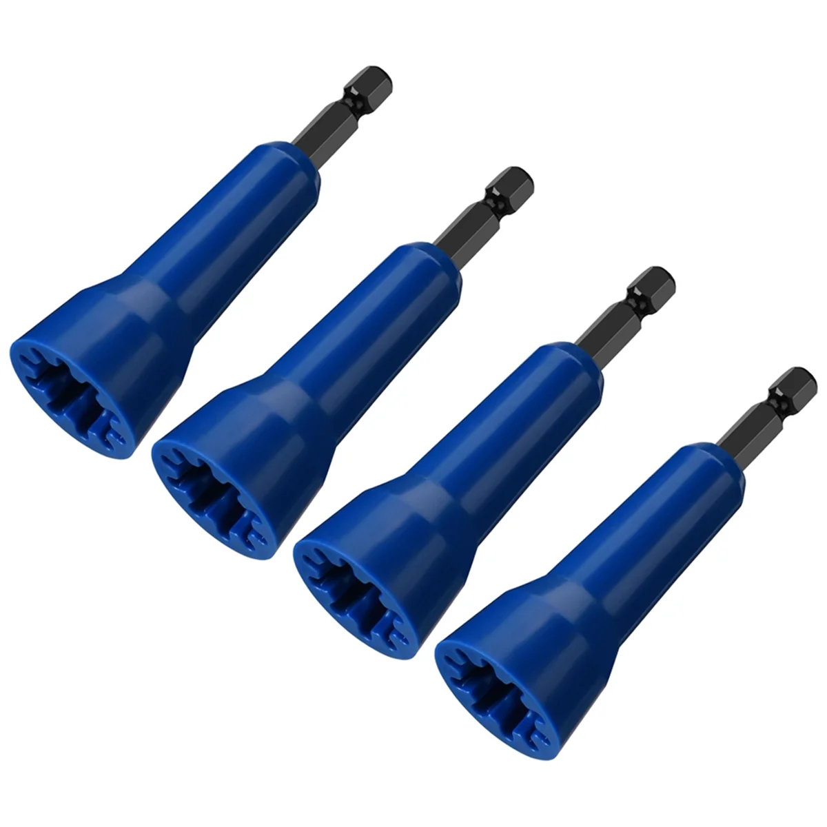 4Pc Nut Twister, Wire Twister Tool Spin Twist Wire Connector Socket, Wire Connector Driver with 1/4Inch Chuck