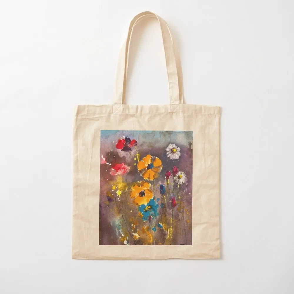Flower in the field Tote Bag tote bags cloth bags supermarket folding bag Reusable bags