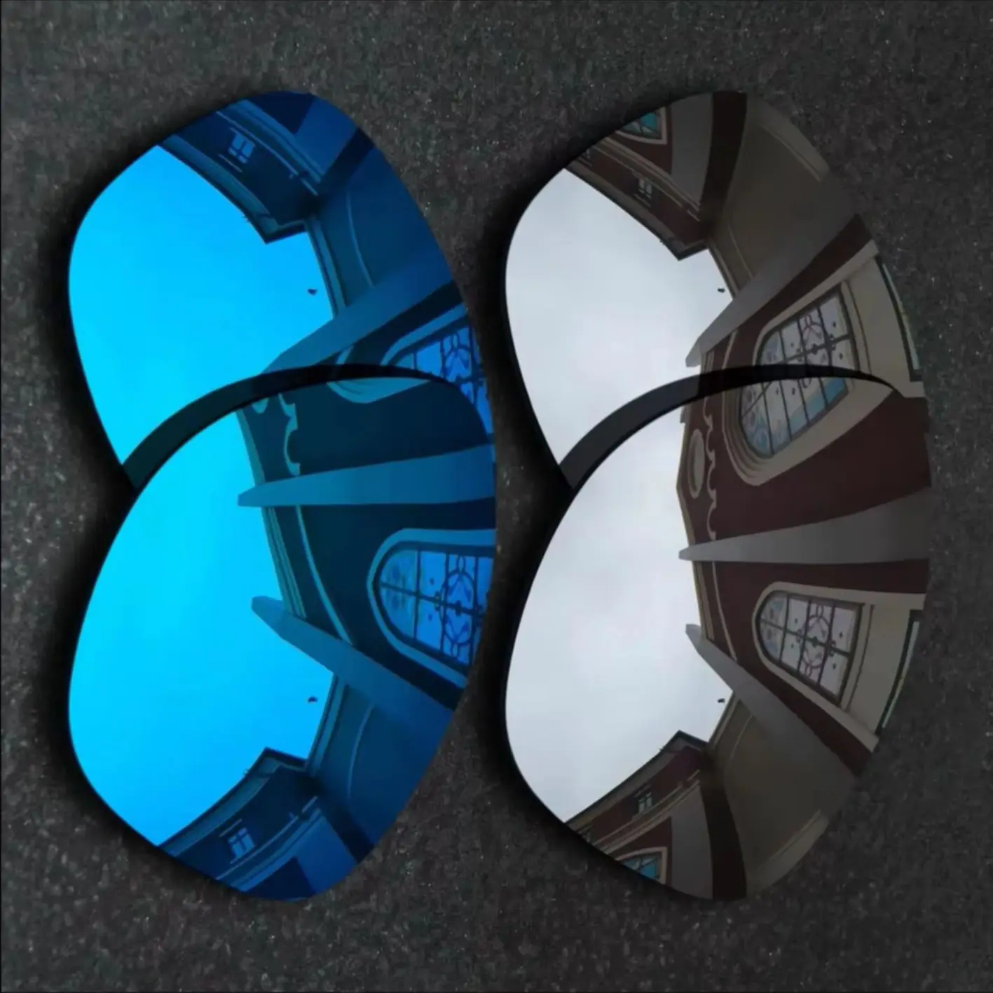 

Chrome&Sky Blue Anti-scratch Polarized Replacement Lenses for Oakley Frogskins