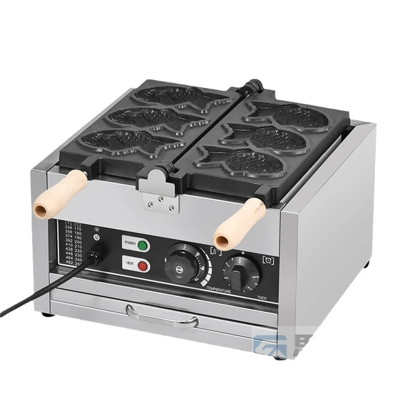 

Snack equipment, snapper roast machine, six fish commercial entrepreneurship stall, roast machine, small fish-shaped scone