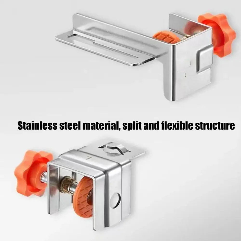 Drawer Front Clamps 2X Drawer Panel Clamps Adjustable Stainless Steel Mounting Jig For Carpentry Furniture Assembly Workshop