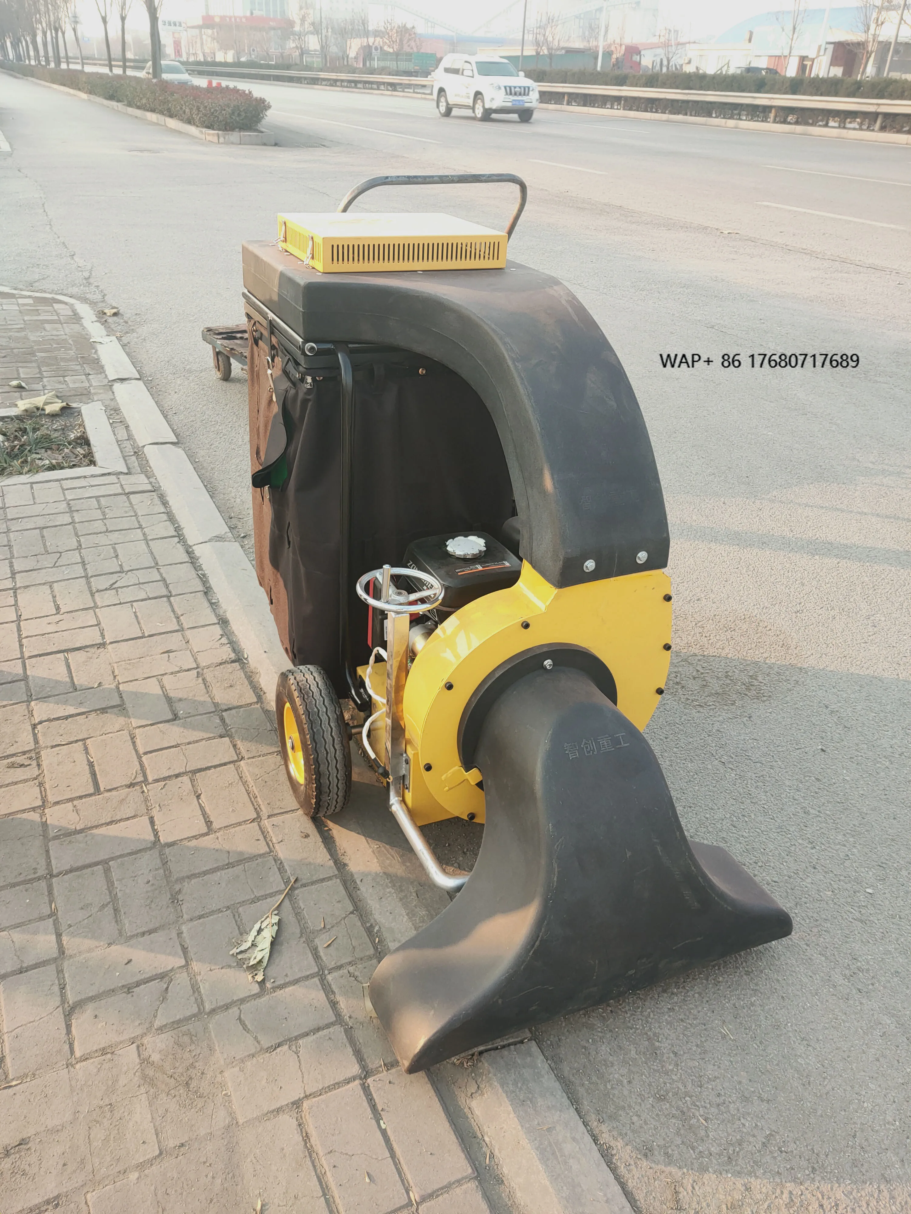 Self Propelled Engine Powered Chipper Vacuum Leaf/Debris Collector for Lawn Garden Outdoor Use
