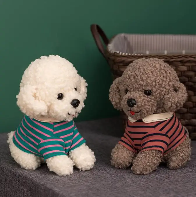 plush toys in the form of a dog Animal Dog Plush Toy Cute Simulation Pets Fluffy Baby Dolls Birthday Gifts for Children