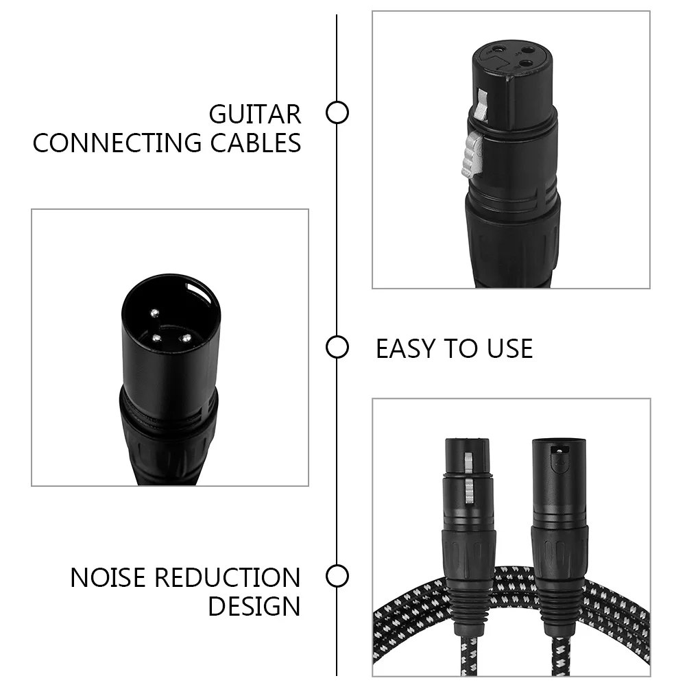 

Audio Line Xlr Cable Microphone Cables Metal Male to Female Cord for Microphones