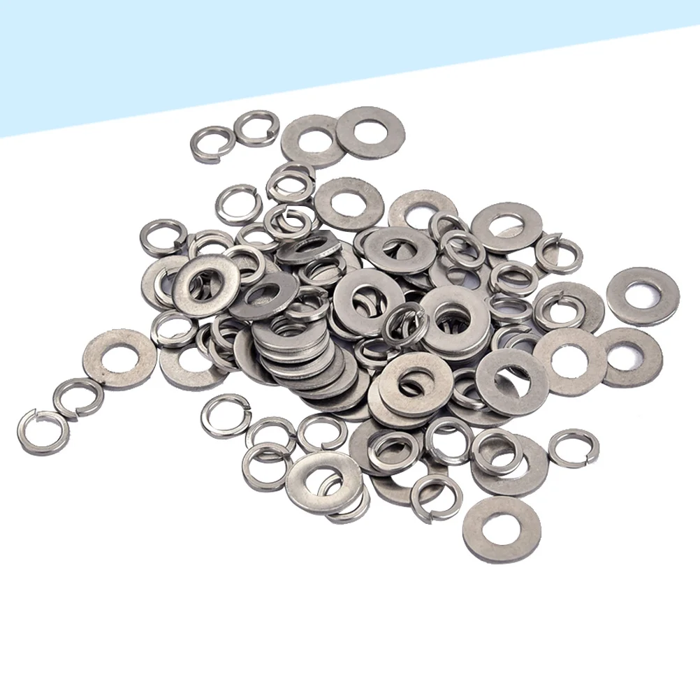 

200Pcs Tl Bridge Tailpieces Nuts Washers Long Lasting Steel Durable Easy Install Music Parts Electronics Supplies