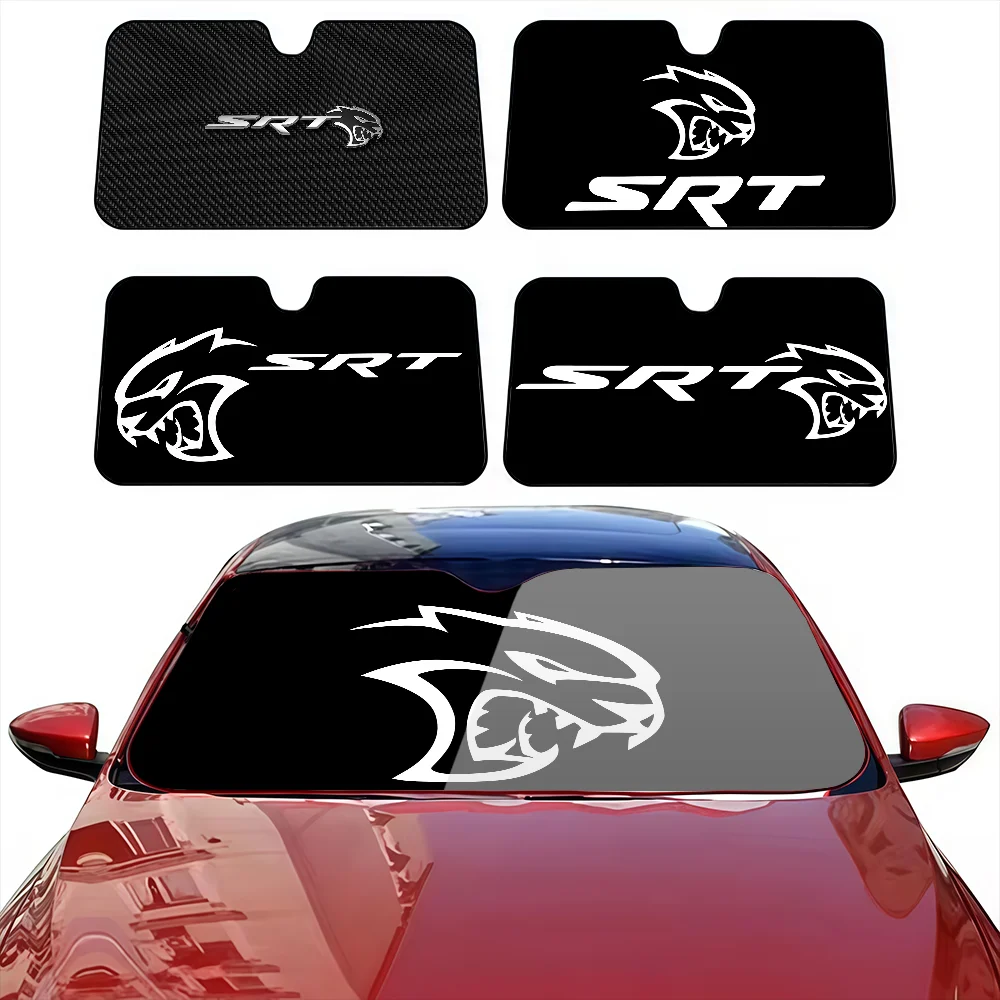 

S-SRT D-Dodge Solar Protection Windshield Sunshade Cover Sun Shade Auto Sun Visor Car Covers