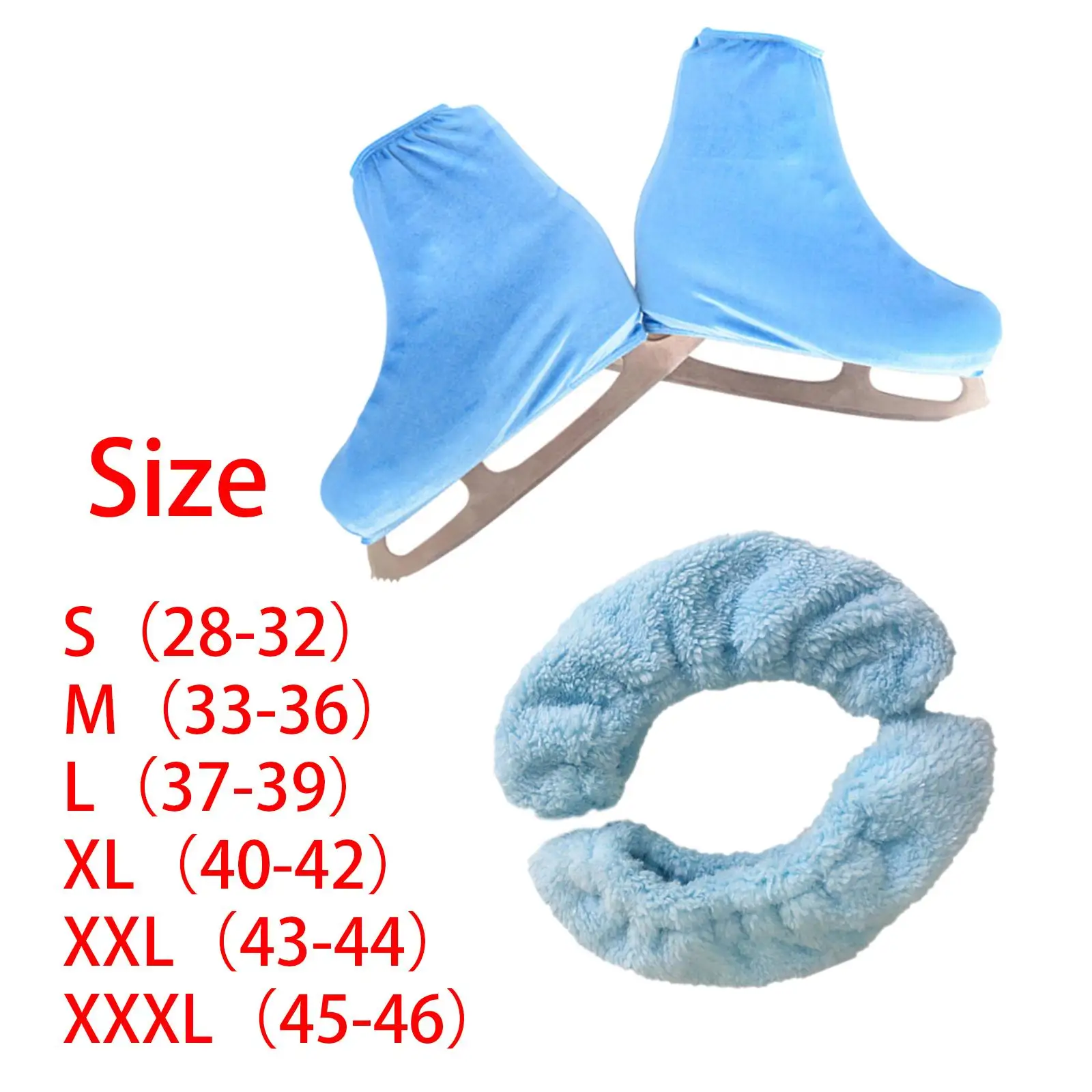 Durable Velvet Blade Cover for Ice Skating Boot Figure Skates Protector Skate Equipment for Beginners