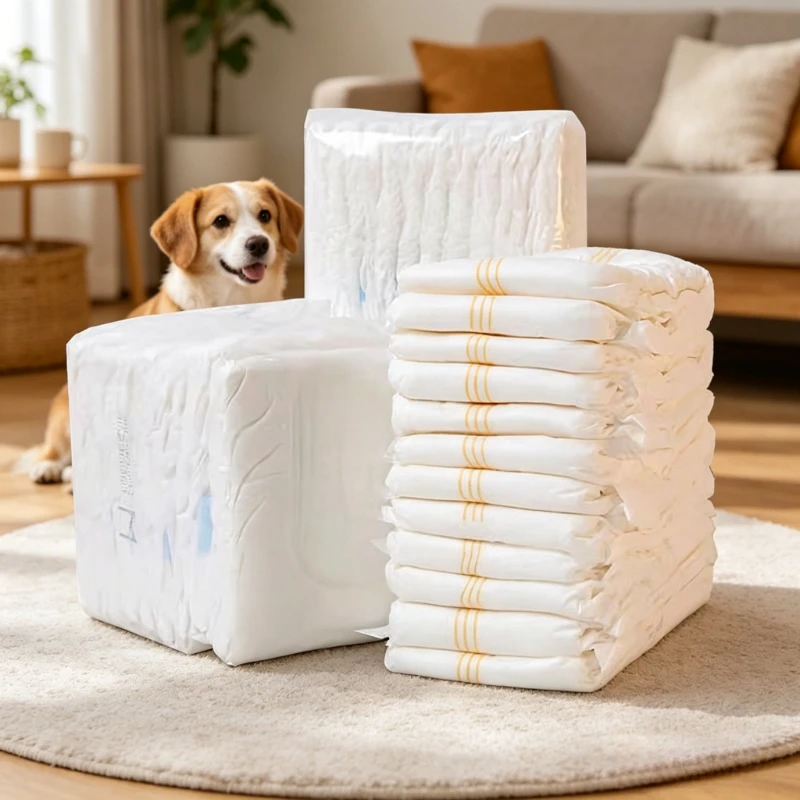 10pcs Dog Diapers Super Absorbent Leak Proof Pet Nappy Pads Puppy Physiological Pants Pet Supplies