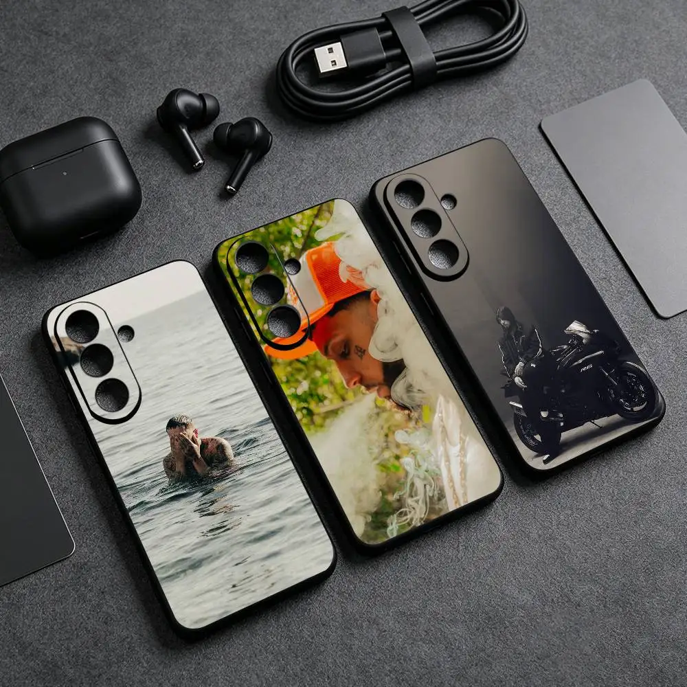 Rapper J-JC Reyes VIVIR PA QUEDARSE Phone Case For Samsung S26 25 24 23 22 21 20 Ultra Plus 5G Black