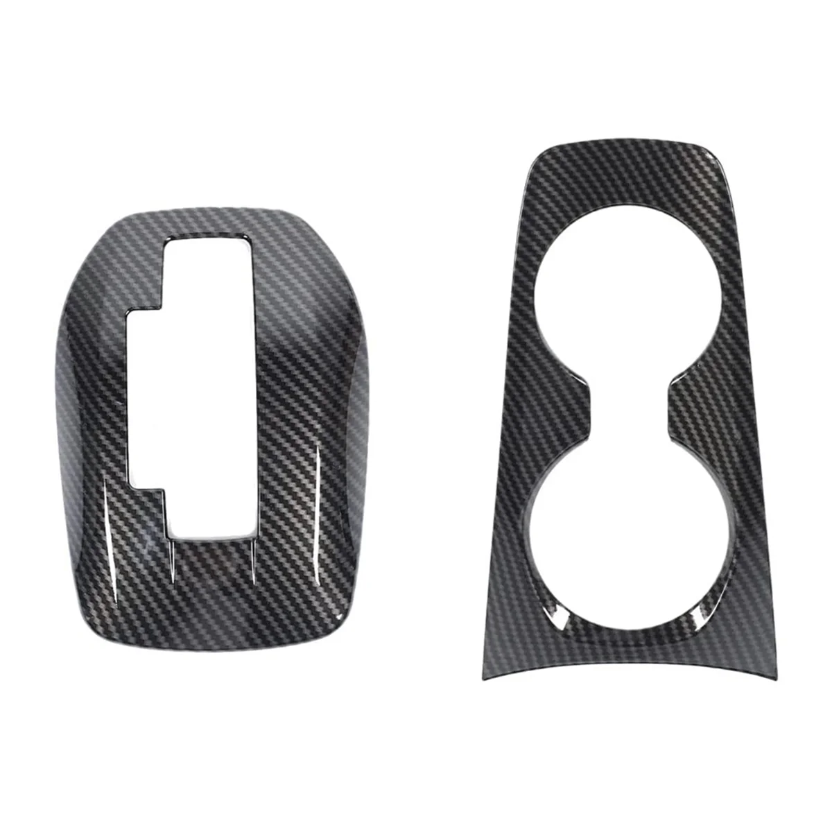 

Carbon Fiber Gear Shift Panel Cup Holder Trim Cover Kit for 2010-2015 Interior Accessories LHD