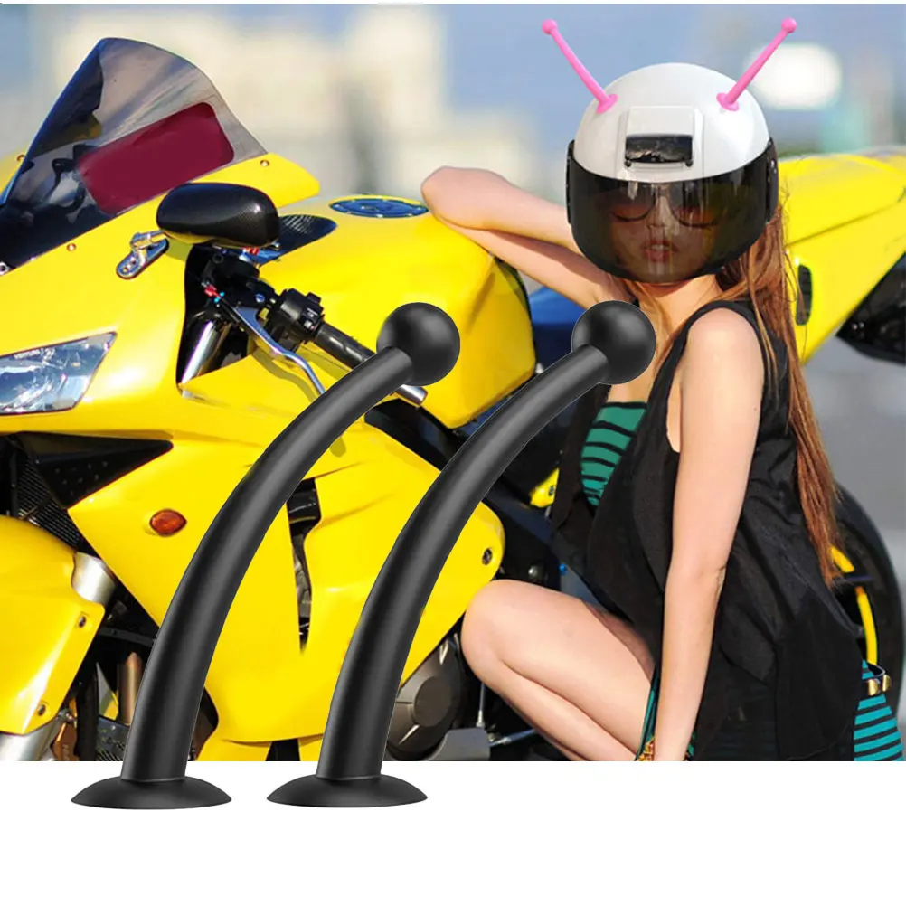 1Pair Cute Universal Tentacles Silicone Suction Cup Antennae for Helmets Motorcycle Bicycle Cycling Decor Decorative
