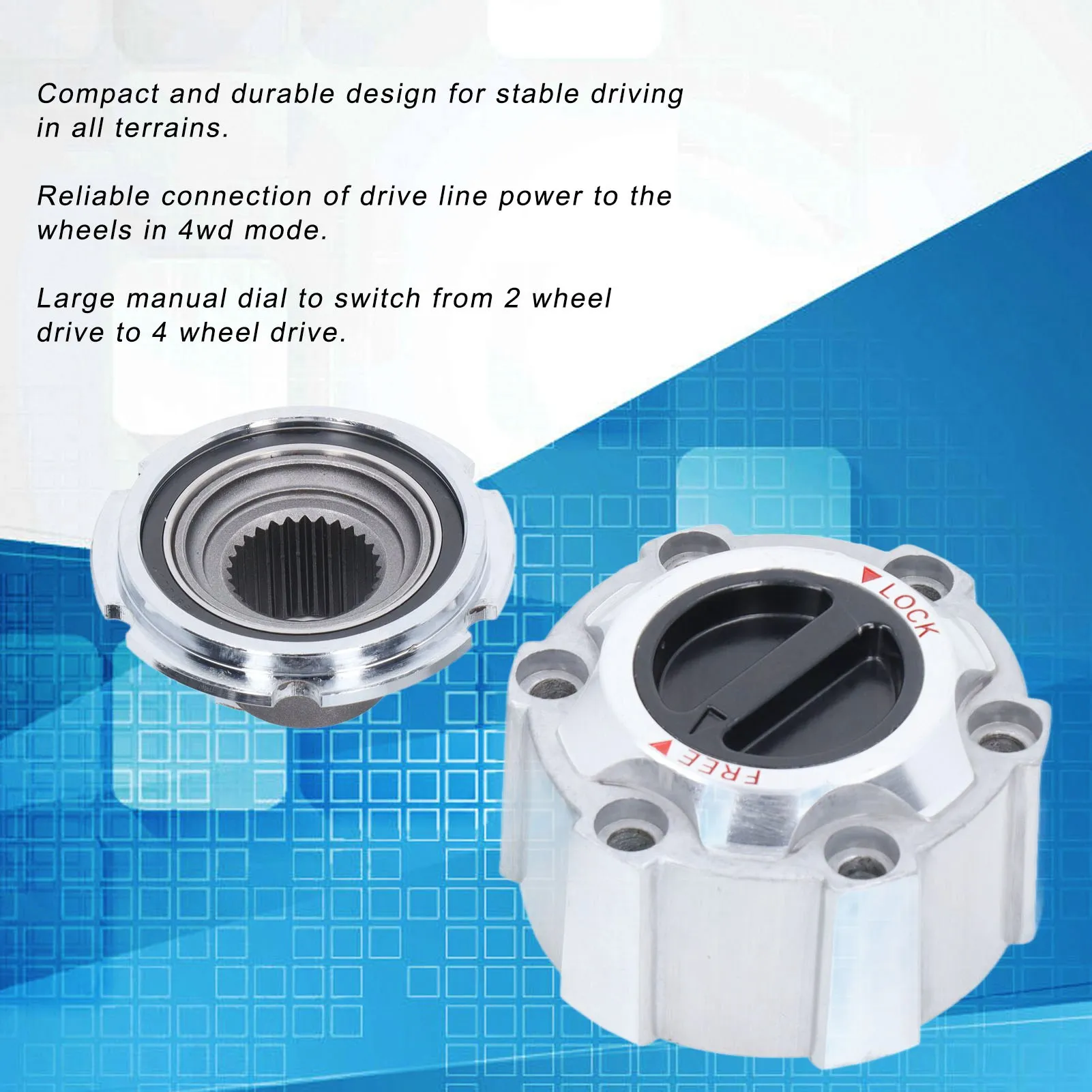

Locking Hub Wheel Hub Lock Cover Wheel Manual Lock Hub Cover 28 Spline Tooth for Nissan SE 40250‑2S610 402502S610