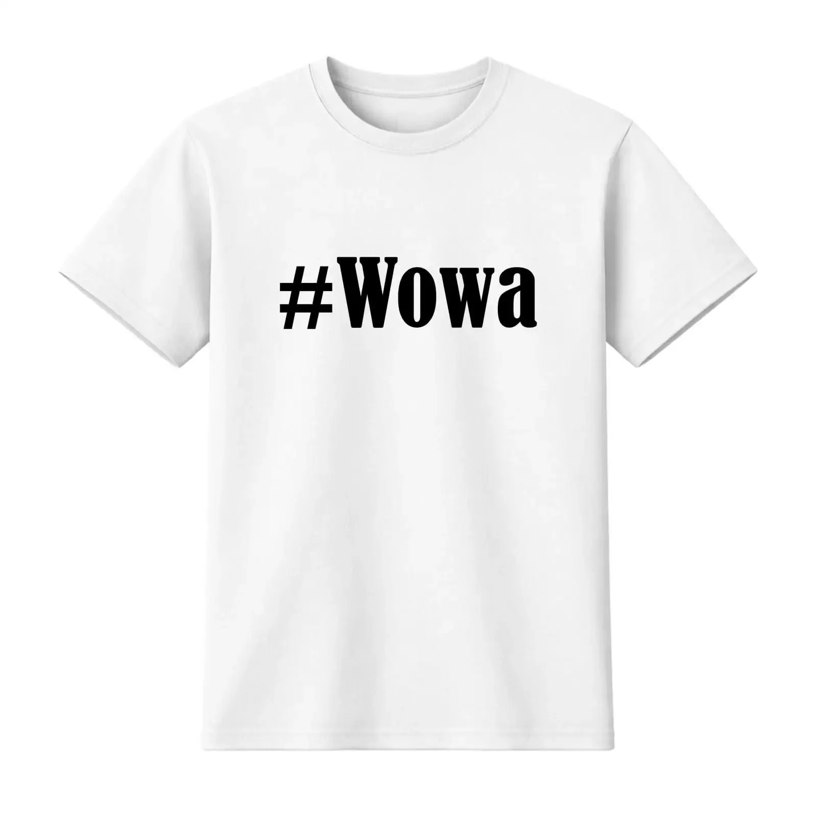 T Shirt Wowa Hashtag Raute für Damen Herren amp Kinder Schwarz Weiss vintage Washed streetwear Top For Everyday Wear Versatile